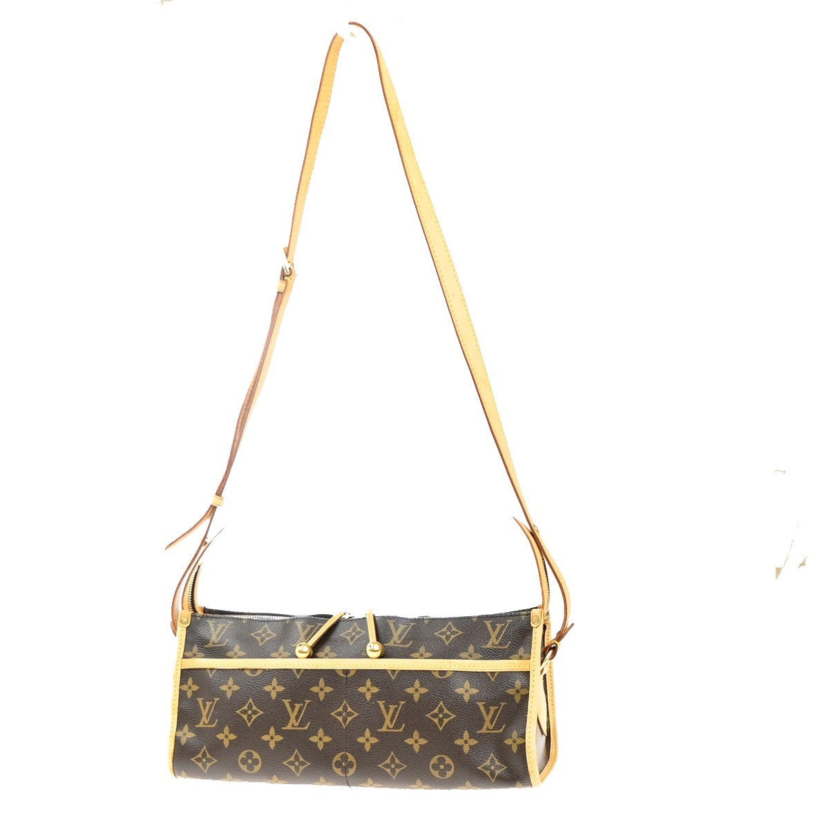 Louis Vuitton Popincourt Shoulder Bag Monogram Canvas Brown Canvas Shoulder Bag Bag (Authentic Pre-Loved)