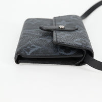 Louis Vuitton Cross Card Holder Limited Edition Monogram Pastel Noir Black Canvas Clutche & Pouche Bag (Pre-Loved)