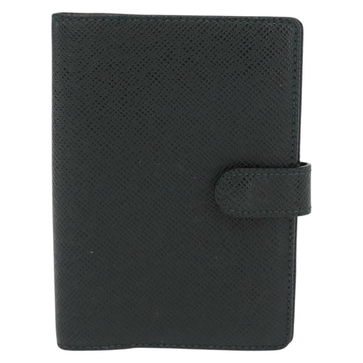 Louis Vuitton Agenda Cover Taiga Leather Green Leather Wallets Accessory (Pre-Loved)