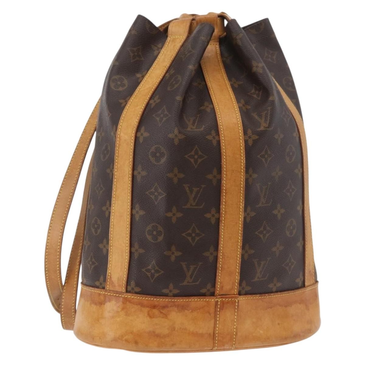 Louis Vuitton Randonnee Backpack Monogram Canvas Brown Canvas Shoulder Bag Bag (Pre-Loved)