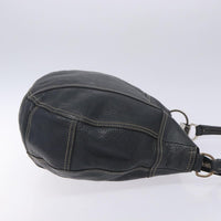 Prada Vintage Shoulder Bag Leather Navy Leather Shoulder Bag Bag (Authentic Pre-Loved)