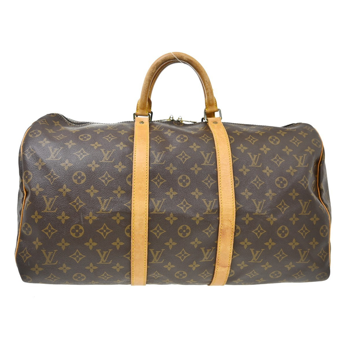 Louis Vuitton Louis Vuitton Keepall Bag Monogram Canvas Brown Canvas Travel Bag Bag (Pre-Loved)