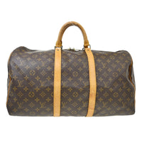 Louis Vuitton Louis Vuitton Keepall Bag Monogram Canvas Brown Canvas Travel Bag Bag (Pre-Loved)