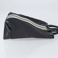 Gucci Vintage Tote Canvas Black Canvas Tote Bag Bag (Authentic Pre-Loved)