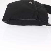 Prada Prada Front Pocket Messenger Bag Tessuto Black Nylon Shoulder Bag Bag (Pre-Loved)
