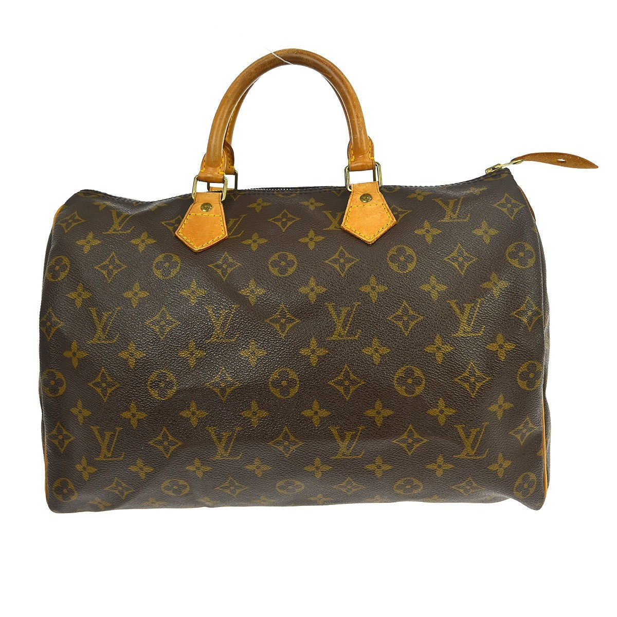 Louis Vuitton Louis Vuitton Speedy Handbag Monogram Canvas Brown Canvas Handbag (Authentic Pre-Loved)