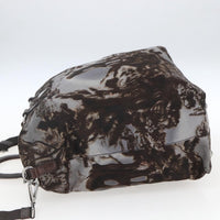 Prada Convertible Tote Printed Tessuto Brown Nylon Tote Bag Bag (Authentic Pre-Loved)