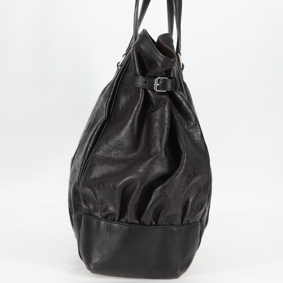 Gucci Full Moon Tote Leather Black Leather Tote Bag Bag (Pre-Loved)