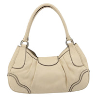Prada Vintage Handbag Leather White Leather Handbag (Pre-Loved)