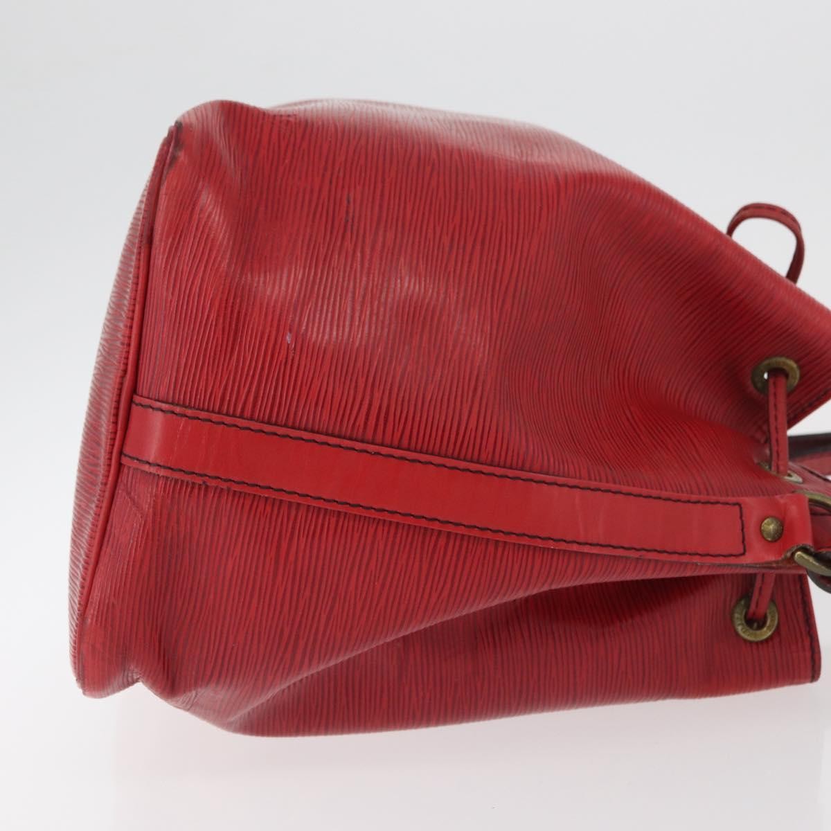 Louis Vuitton Petit Noe Handbag Epi Leather Red Leather Shoulder Bag Bag (Pre-Loved)