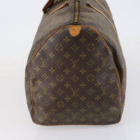 Louis Vuitton Keepall Bag Monogram Canvas Brown Canvas Travel Bag Bag (Authentic Pre-Loved)