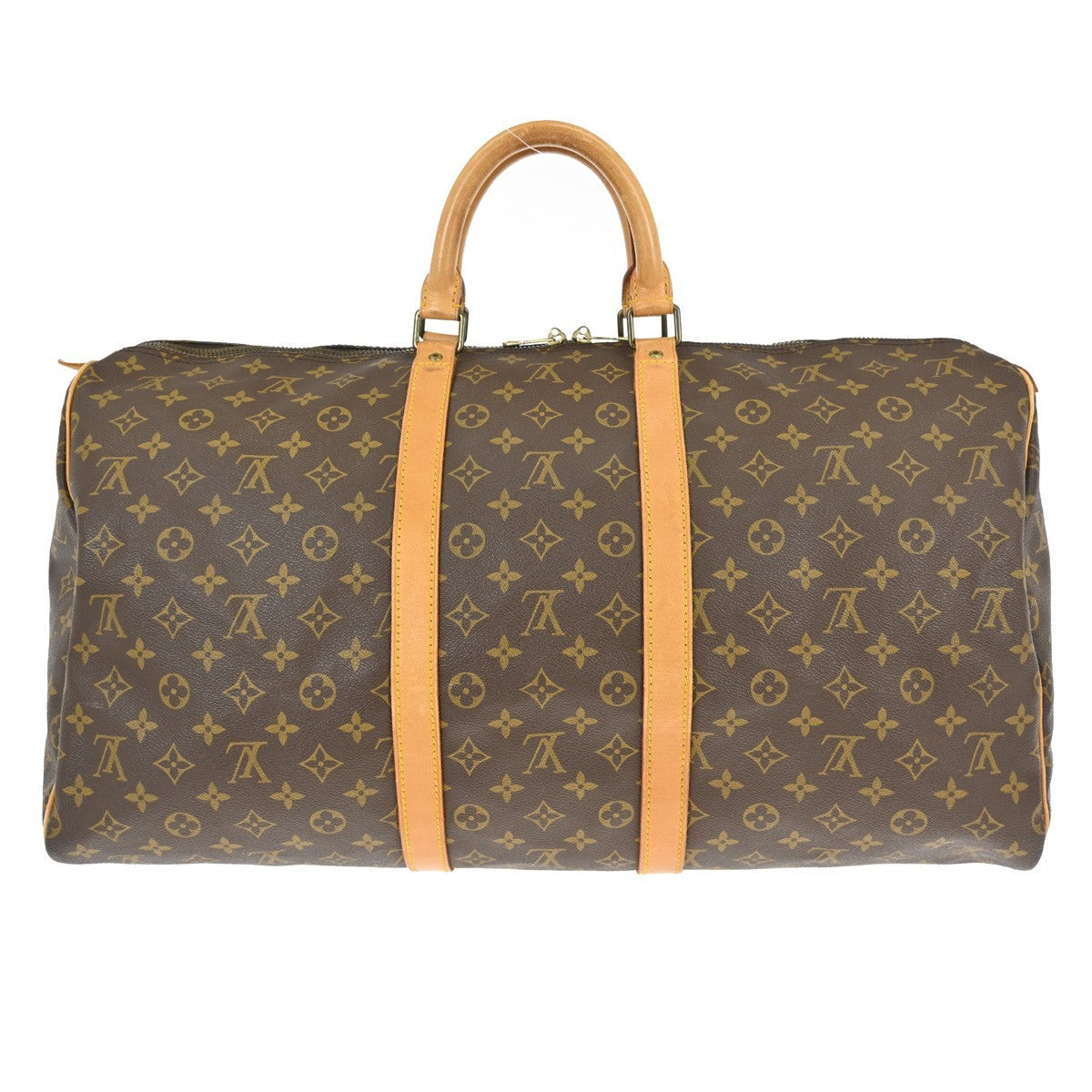 Louis Vuitton Keepall Bag Monogram Canvas Brown Canvas Travel Bag Bag (Pre-Loved)