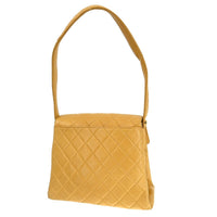 Chanel Vintage Cc Square Flap Shoulder Bag Quilted Lambskin Beige Leather Shoulder Bag Bag (Authentic Pre-Loved)