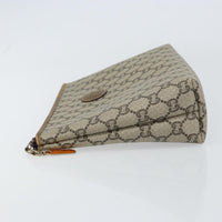 Gucci Zip Pouch Gg Canvas Beige Canvas Clutche & Pouche Bag (Authentic Pre-Loved)