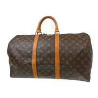Louis Vuitton Keepall Bag Monogram Canvas Brown Canvas Travel Bag Bag (Pre-Loved)