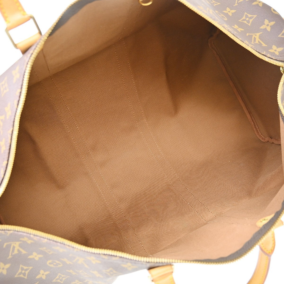 Louis Vuitton Keepall Bag Monogram Canvas Brown Canvas Travel Bag Bag (Authentic Pre-Loved)