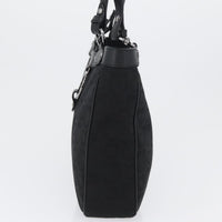 Salvatore Ferragamo Vintage Tote Bag Canvas Black Canvas Tote Bag Bag (Authentic Pre-Loved)