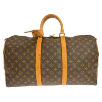 Louis Vuitton Louis Vuitton Keepall Bag Monogram Canvas Brown Canvas Travel Bag Bag (Pre-Loved)