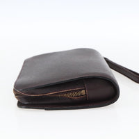 Louis Vuitton Pochette Baikal Clutch Taiga Leather Burgundy Leather Clutche & Pouche Bag (Authentic Pre-Loved)