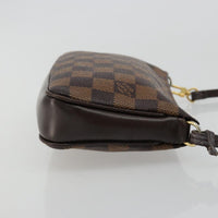 Louis Vuitton Navona Pochette Accessoires Damier Brown Canvas Clutche & Pouche Bag (Authentic Pre-Loved)