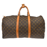 Louis Vuitton Louis Vuitton Keepall Bag Monogram Canvas Brown Canvas Travel Bag Bag (Pre-Loved)