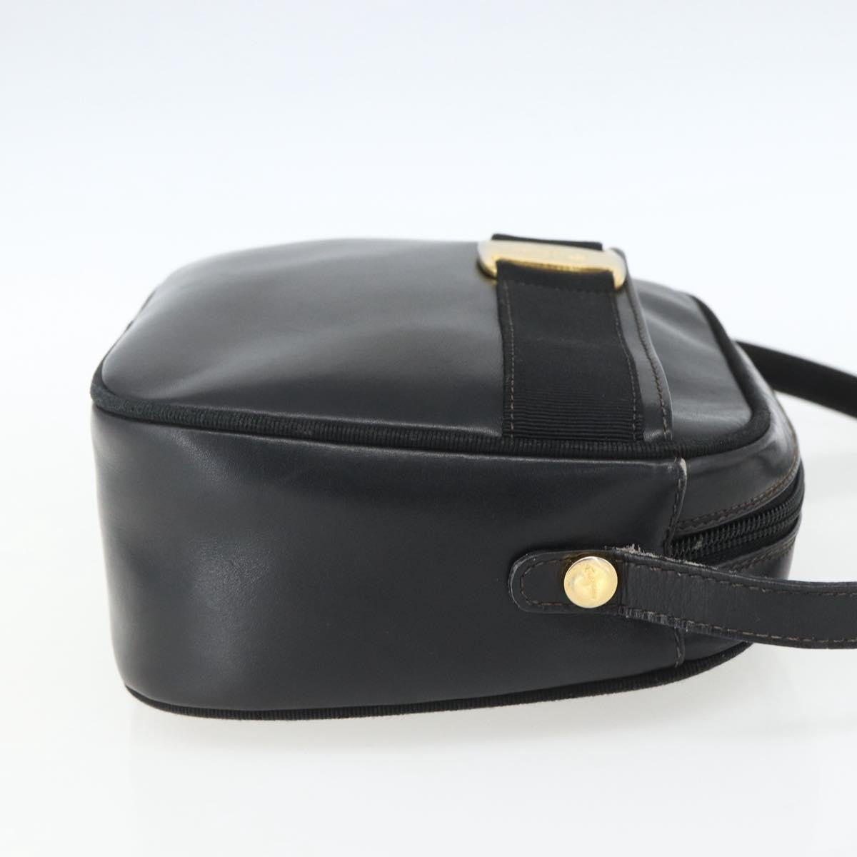Salvatore Ferragamo Vara Bow Camera Shoulder Bag Patent Leather Black Leather Shoulder Bag Bag (Authentic Pre-Loved)