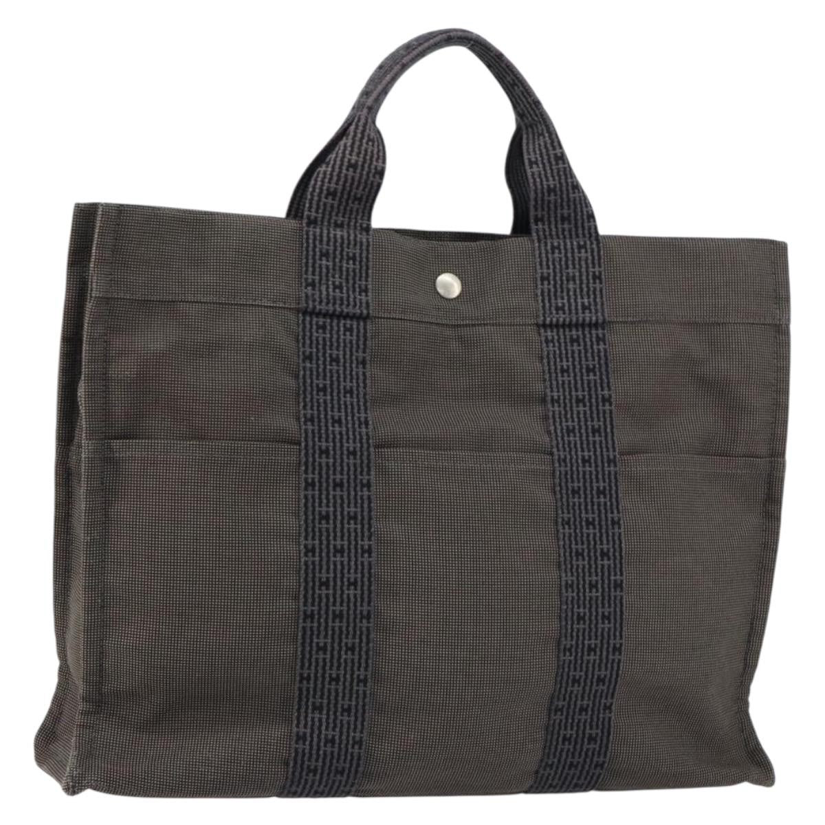 Hermes Fourre-Tout Herline Fourre-Tout Herline Gray Canvas Tote Bag Bag (Authentic Pre-Loved)