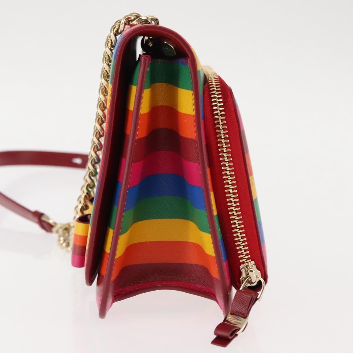 Salvatore Ferragamo Vara Bow Crossbody Bag Leather Multicolour Leather Shoulder Bag Bag (Authentic Pre-Loved)