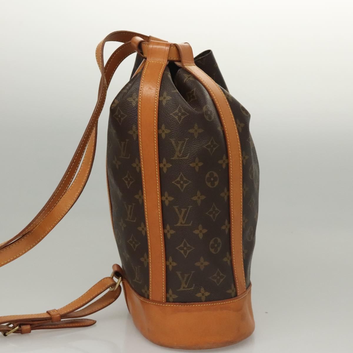 Louis Vuitton Randonnee Backpack Monogram Canvas Brown Canvas Shoulder Bag Bag (Authentic Pre-Loved)
