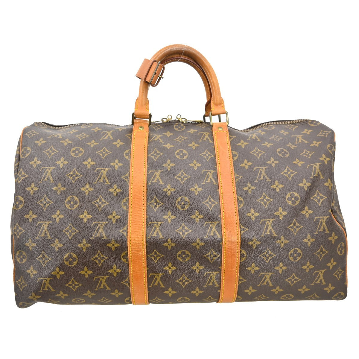 Louis Vuitton Louis Vuitton Keepall Bag Monogram Canvas Brown Canvas Travel Bag Bag (Authentic Pre-Loved)