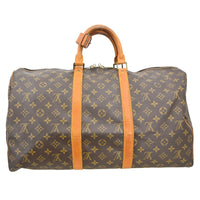 Louis Vuitton Louis Vuitton Keepall Bag Monogram Canvas Brown Canvas Travel Bag Bag (Authentic Pre-Loved)