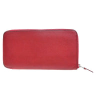 Hermes Azap Zip Around Wallet Epsom Red Leather Wallets Accessory (Authentic Pre-Loved)