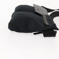 Gucci Vintage Double Belt Bag Gg Canvas With Leather Black Canvas Shoulder Bag Bag (Authentic Pre-Loved)