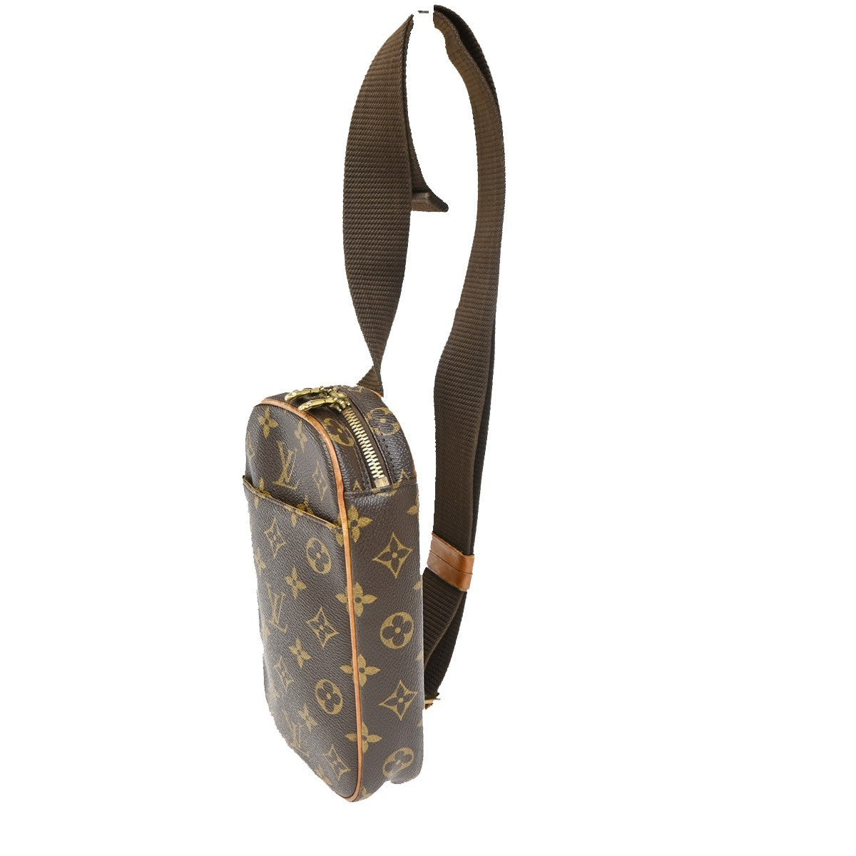 Louis Vuitton Pochette Gange Monogram Canvas Brown Canvas Clutche & Pouche Bag (Authentic Pre-Loved)