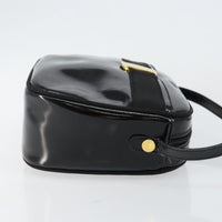 Salvatore Ferragamo Vala Shoulder Bag Patent Leather Black Patent_Leather Shoulder Bag Bag (Authentic Pre-Loved)