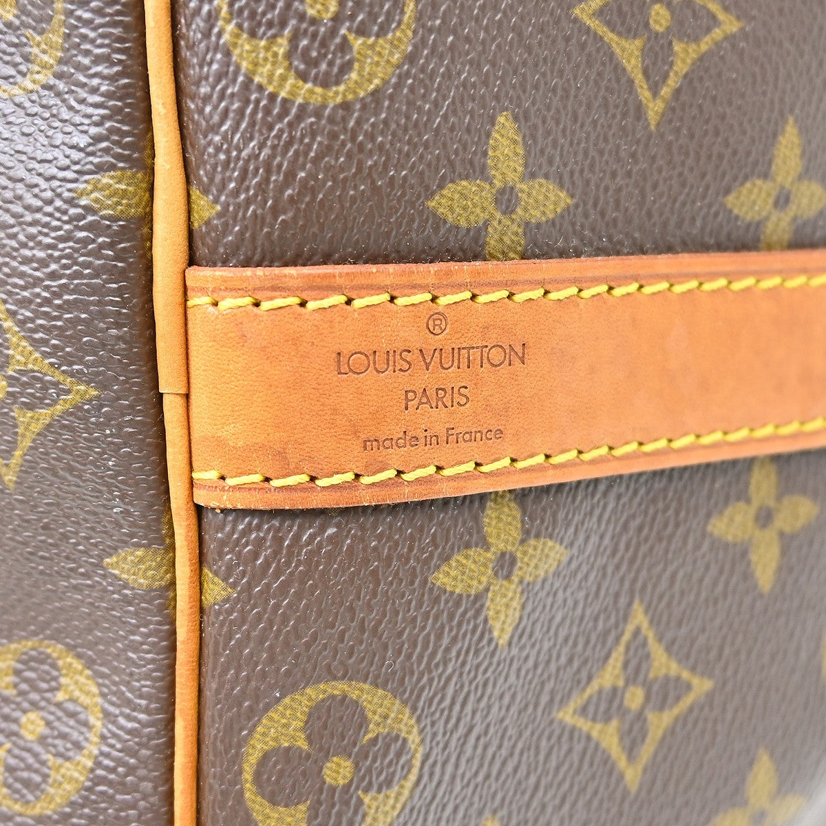 Louis Vuitton Keepall Bandouliere Bag Monogram Canvas Brown Canvas Travel Bag Bag (Pre-Loved)