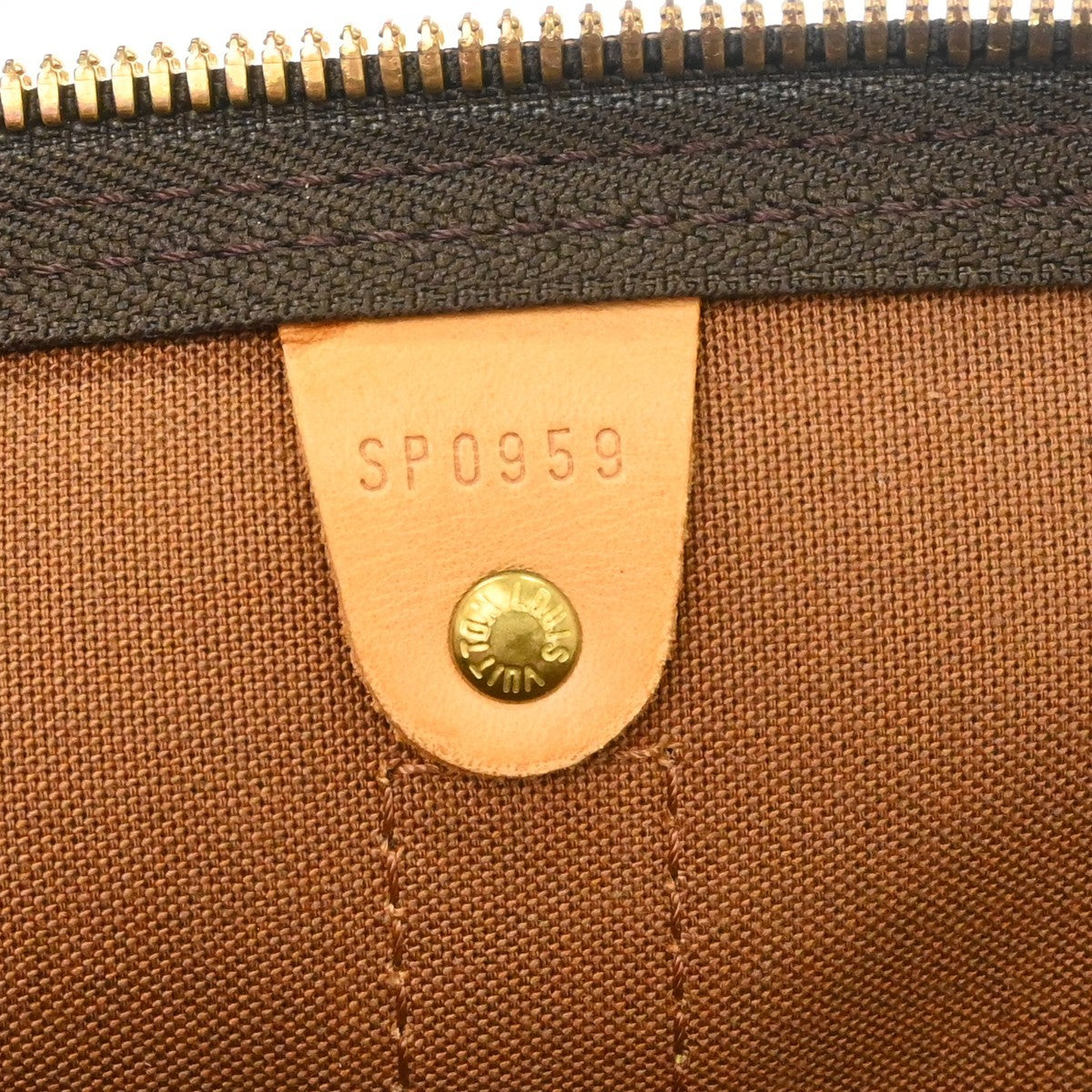 Louis Vuitton Keepall Bag Monogram Canvas Brown Canvas Travel Bag Bag (Authentic Pre-Loved)