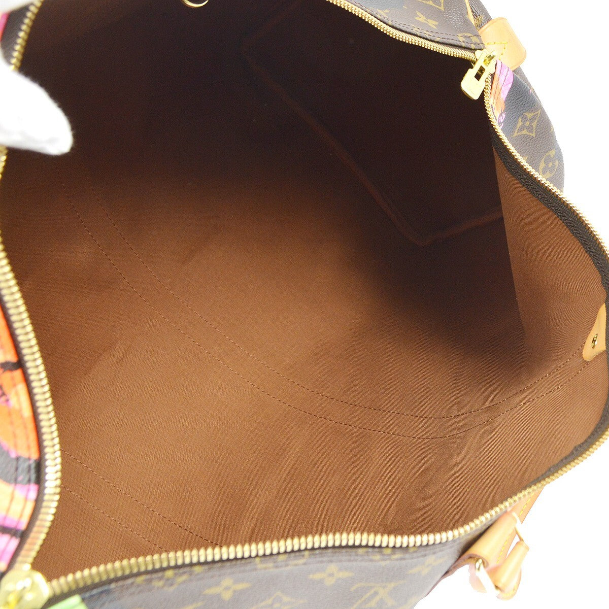 Louis Vuitton Keepall Bag Limited Edition Monogram Roses Brown Canvas Travel Bag Bag (Authentic Pre-Loved)