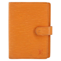 Louis Vuitton Agenda Cover Epi Leather Orange Leather Wallets Accessory (Authentic Pre-Loved)