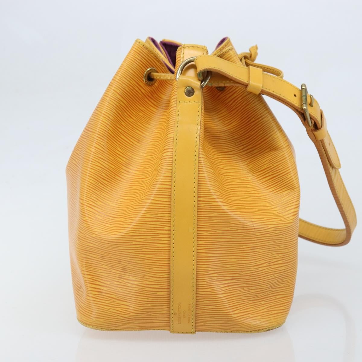 Louis Vuitton Petit Noe Handbag Epi Leather Yellow Leather Shoulder Bag Bag (Authentic Pre-Loved)