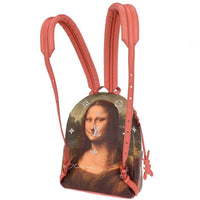 Louis Vuitton Palm Springs Backpack Limited Edition Jeff Koons Da Vinci Print Canvas Multicolour Canvas Backpack Bag (Authentic Pre-Loved)