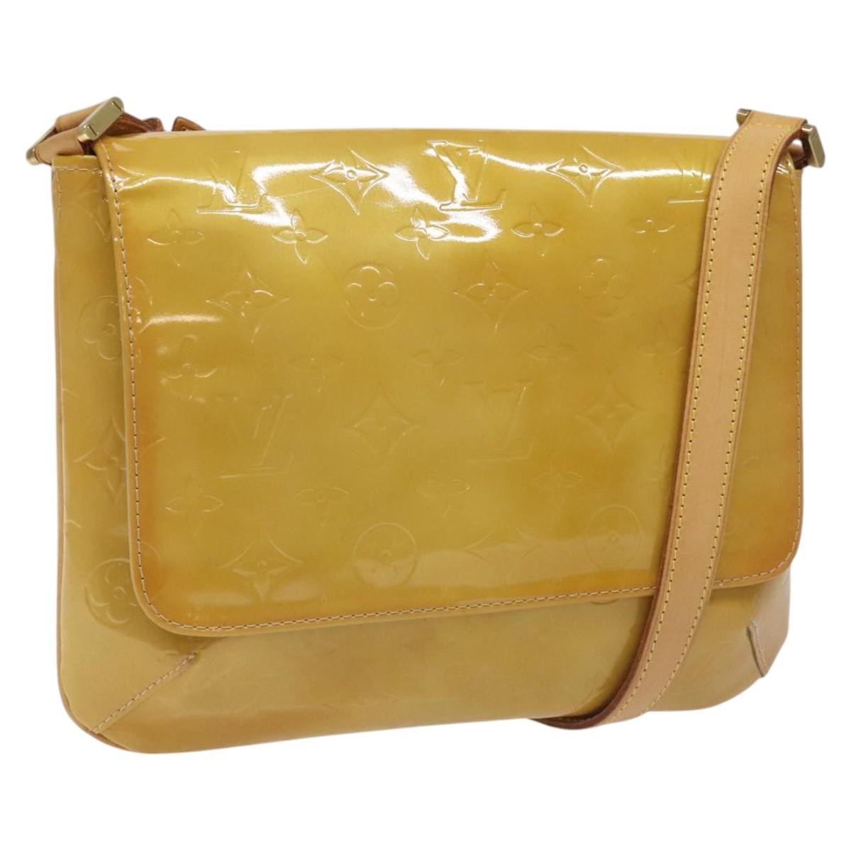 Louis Vuitton Thompson Street Handbag Monogram Vernis Beige Patent_Leather Shoulder Bag Bag (Authentic Pre-Loved)