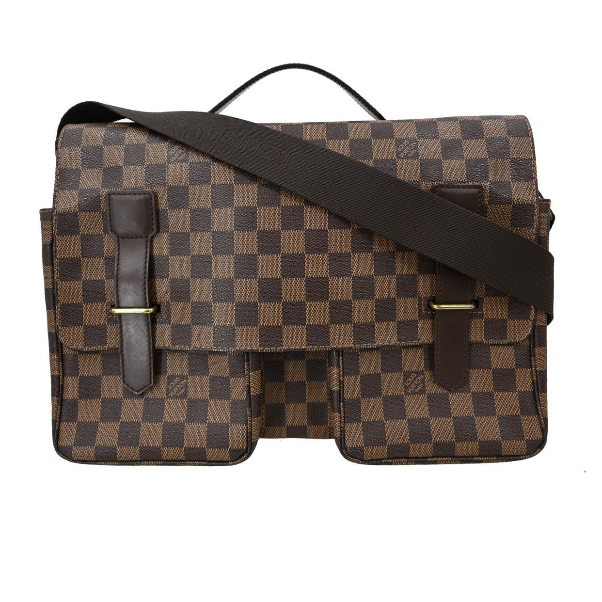 Louis Vuitton Broadway Bag Damier Brown Canvas Shoulder Bag Bag (Pre-Loved)