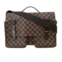 Louis Vuitton Broadway Bag Damier Brown Canvas Shoulder Bag Bag (Pre-Loved)