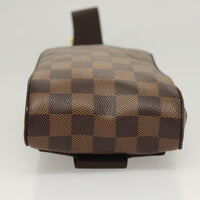 Louis Vuitton Geronimos Waist Bag Damier Brown Canvas Shoulder Bag Bag (Authentic Pre-Loved)