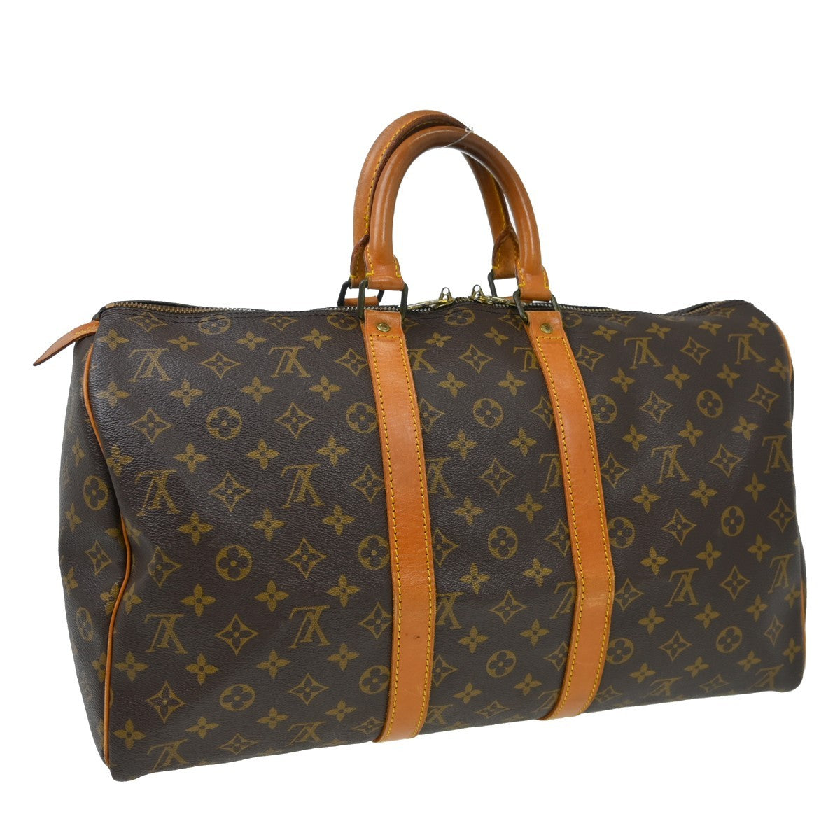Louis Vuitton Louis Vuitton Keepall Bag Monogram Canvas Brown Canvas Travel Bag Bag (Authentic Pre-Loved)