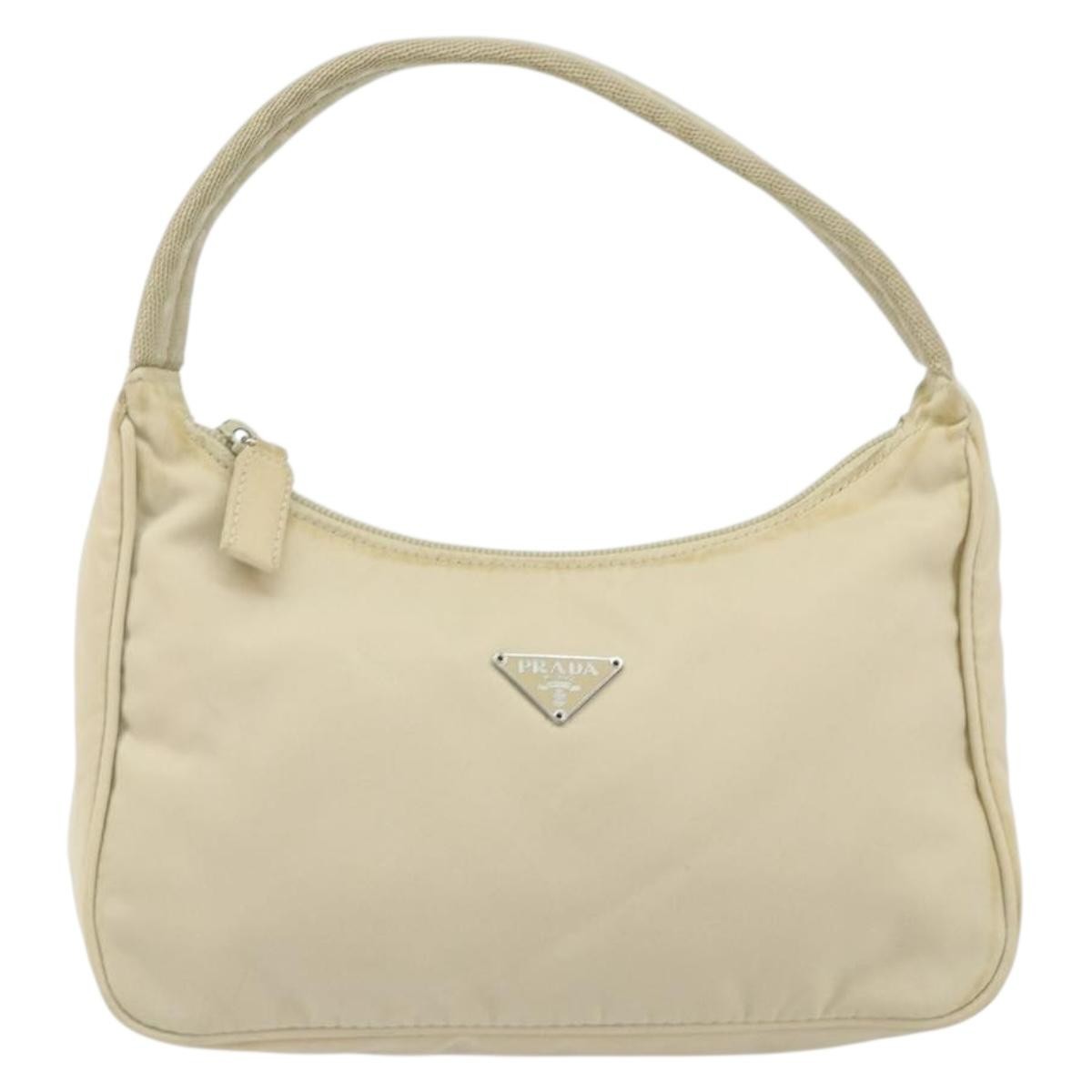Prada Re-Edition 2000 Hobo Tessuto Silver Nylon Handbag (Pre-Loved)