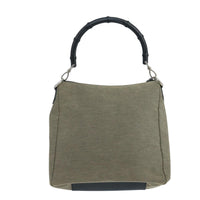 Gucci Vintage Bamboo Shoulder Bag Canvas Beige Canvas Shoulder Bag Bag (Authentic Pre-Loved)