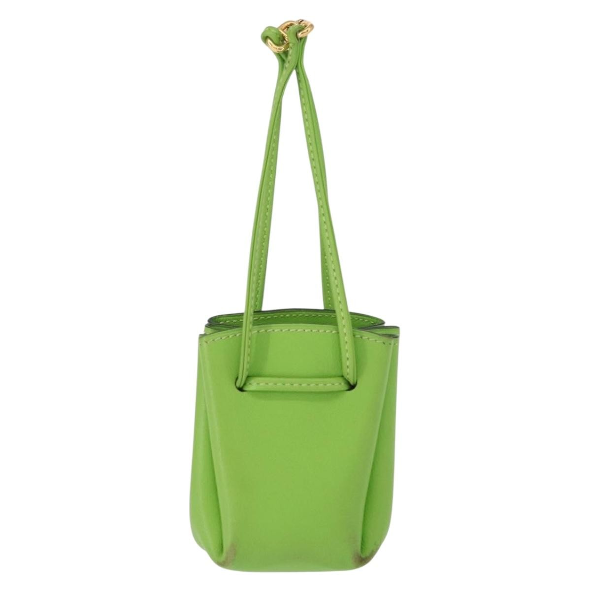 Hermes Vespa Pouch Leather Green Leather Clutche & Pouche Bag (Pre-Loved)