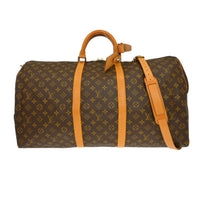 Louis Vuitton Louis Vuitton Keepall Bandouliere Bag Monogram Canvas Brown Canvas Travel Bag Bag (Pre-Loved)